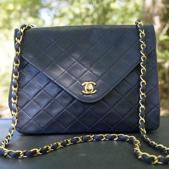 CHANEL Handbags - Vintage CHANEL Quilted Lambskin Medium Flap Bag